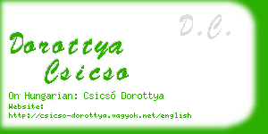 dorottya csicso business card