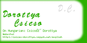 dorottya csicso business card